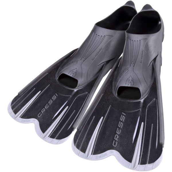 Cressi Fins Aqua Short Fins Black Silver