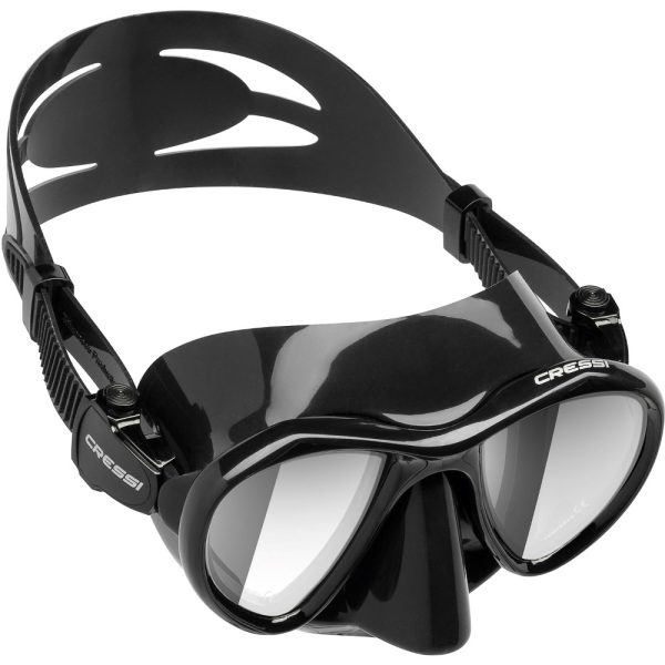 Cressi Mask Metis Black with Mirrored Lens