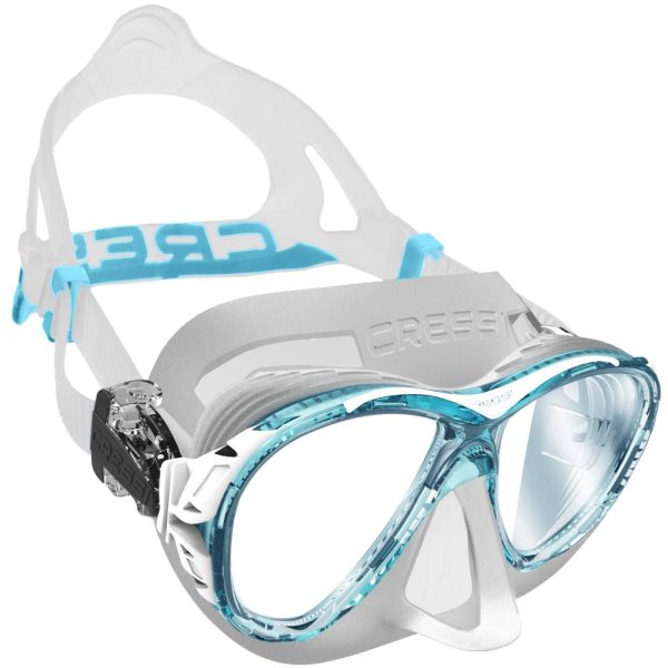 Cressi Mask Naxos Aquamarine Clear