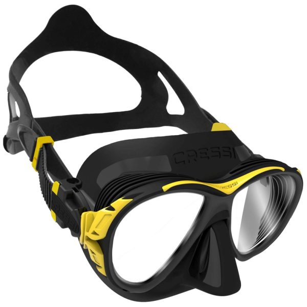 Cressi Mask Naxos Black Yellow