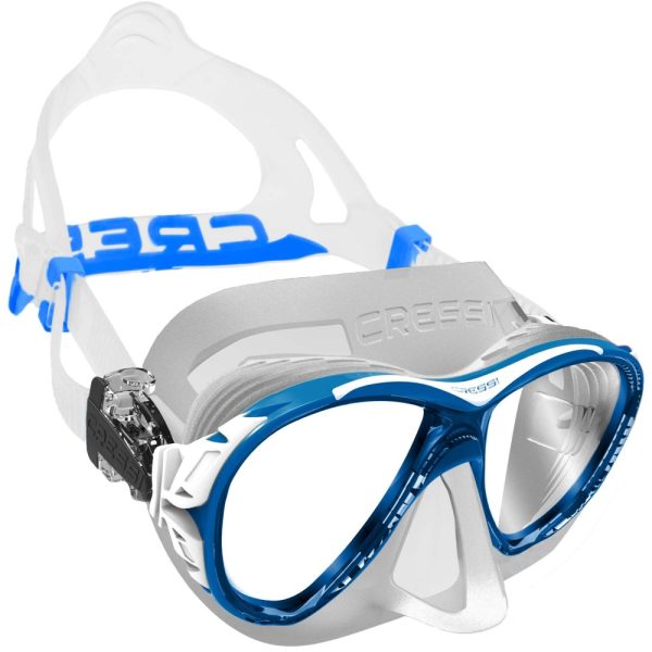 Cressi Mask Naxos Clear Blue