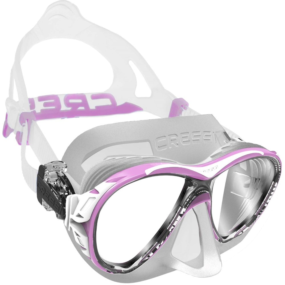 Cressi Mask Naxos Clear Pink