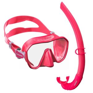 Cressi Mask and Snorkel Set Z2 Small and Free FLURO pINK